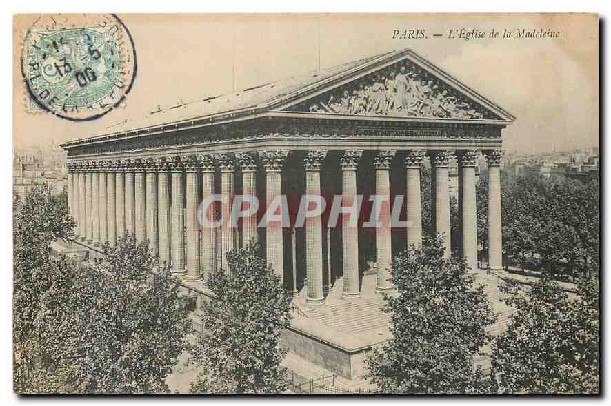 CPA Paris l'Eglise de la Madeleine 