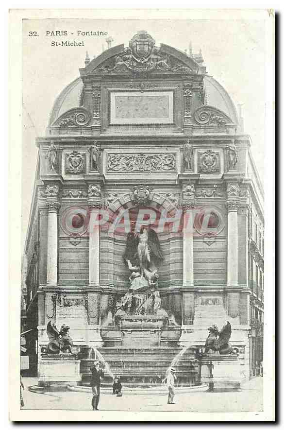CPA Paris Fontaine St Michel 