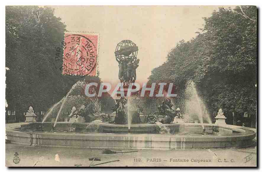 CPA Paris Fontaine Carpeaux 