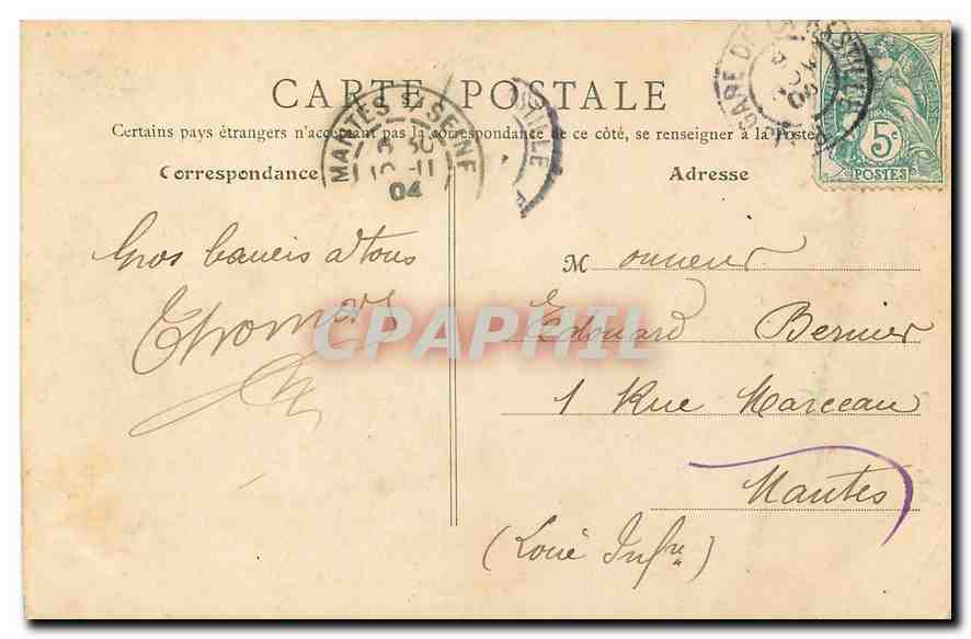 CPA Paris Fontaine de Carpeaux  — Rückseite