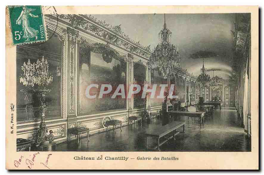 Château de Chantilly — Galerie des Batailles — B. Fr. Paris