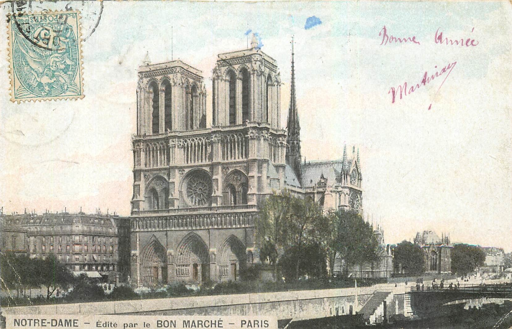 CPA Notre Dame Bon Marche Paris 