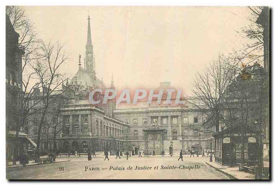 CPA Paris Palais de Justice et Sainte Chapelle 