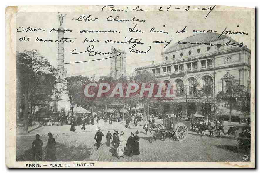 CPA Paris Place du Chatelet 