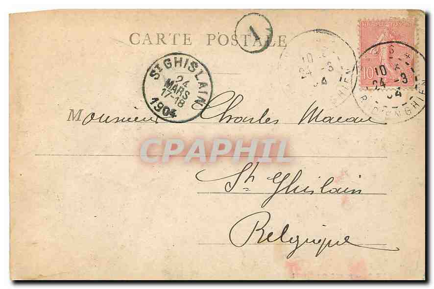 CPA Paris Place du Chatelet  — Rückseite