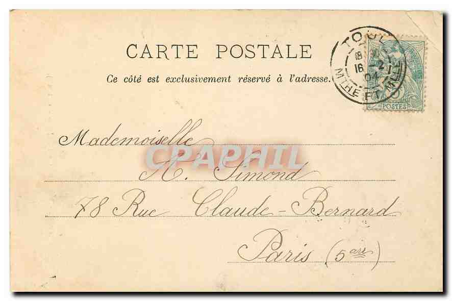 Paris - Fontaine Cuvier (Jardin des Plantes) — Gabriel, éditeur — Rückseite
