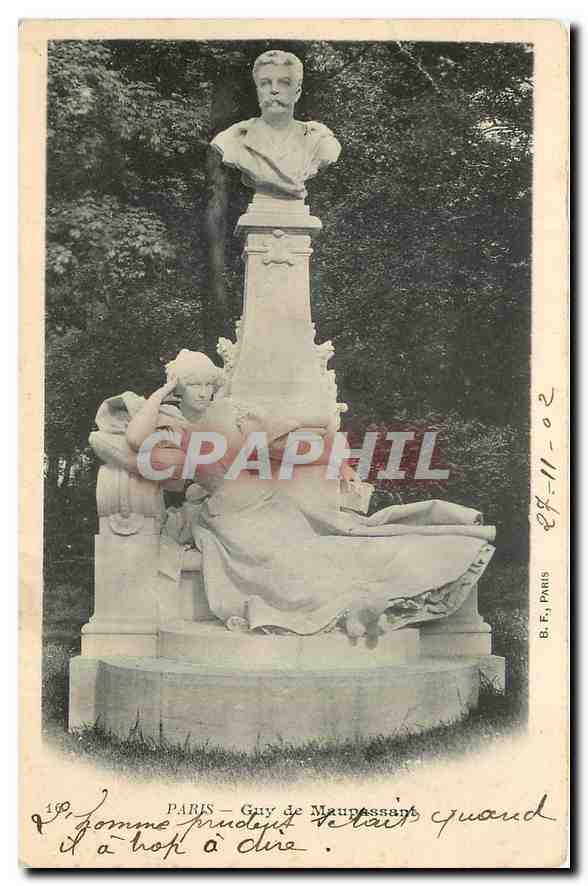 CPA Paris Guy de Maupassant 