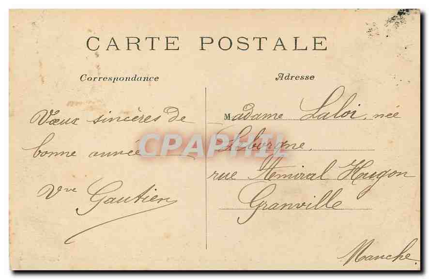 CPA Paris Parc des Butes Chaumont La Grotte  — Rückseite
