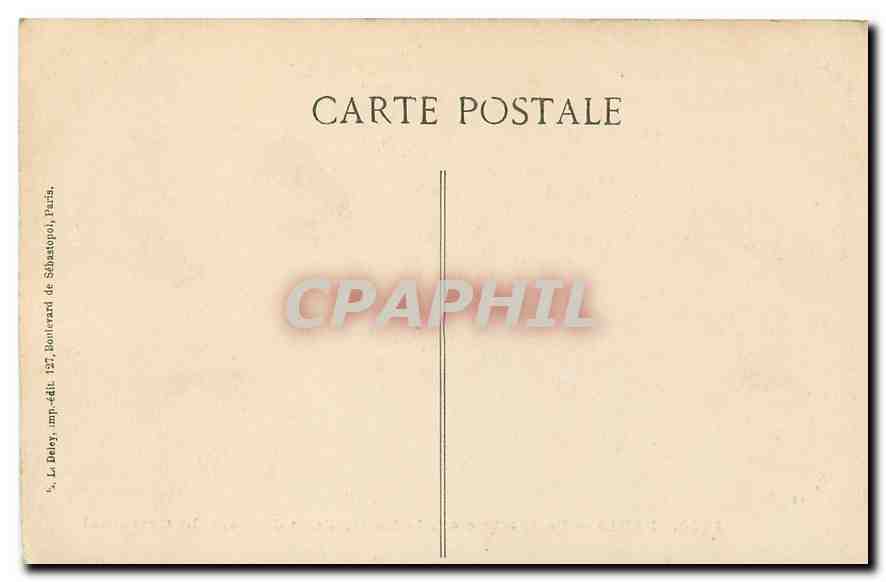 CPA Paris Perspective sur la Seine Prise du Pont du Carrousel  — Rückseite