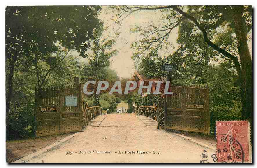 CPA Bois de Vincennes La Porte Jaune 