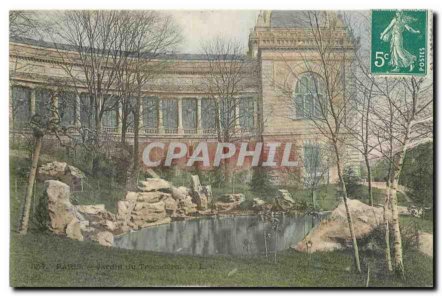 CPA Paris Jardin du Trocadero