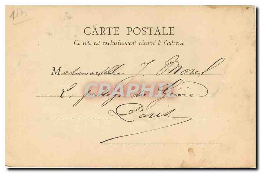 CPA Paris Statue de Lamartine  — Verso