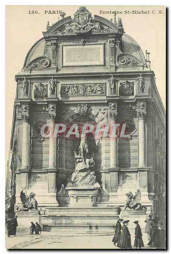 CPA Paris Fontaine St Michel 