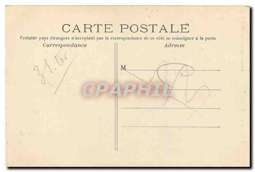 CPA Paris Fontaine St Michel  — Rückseite
