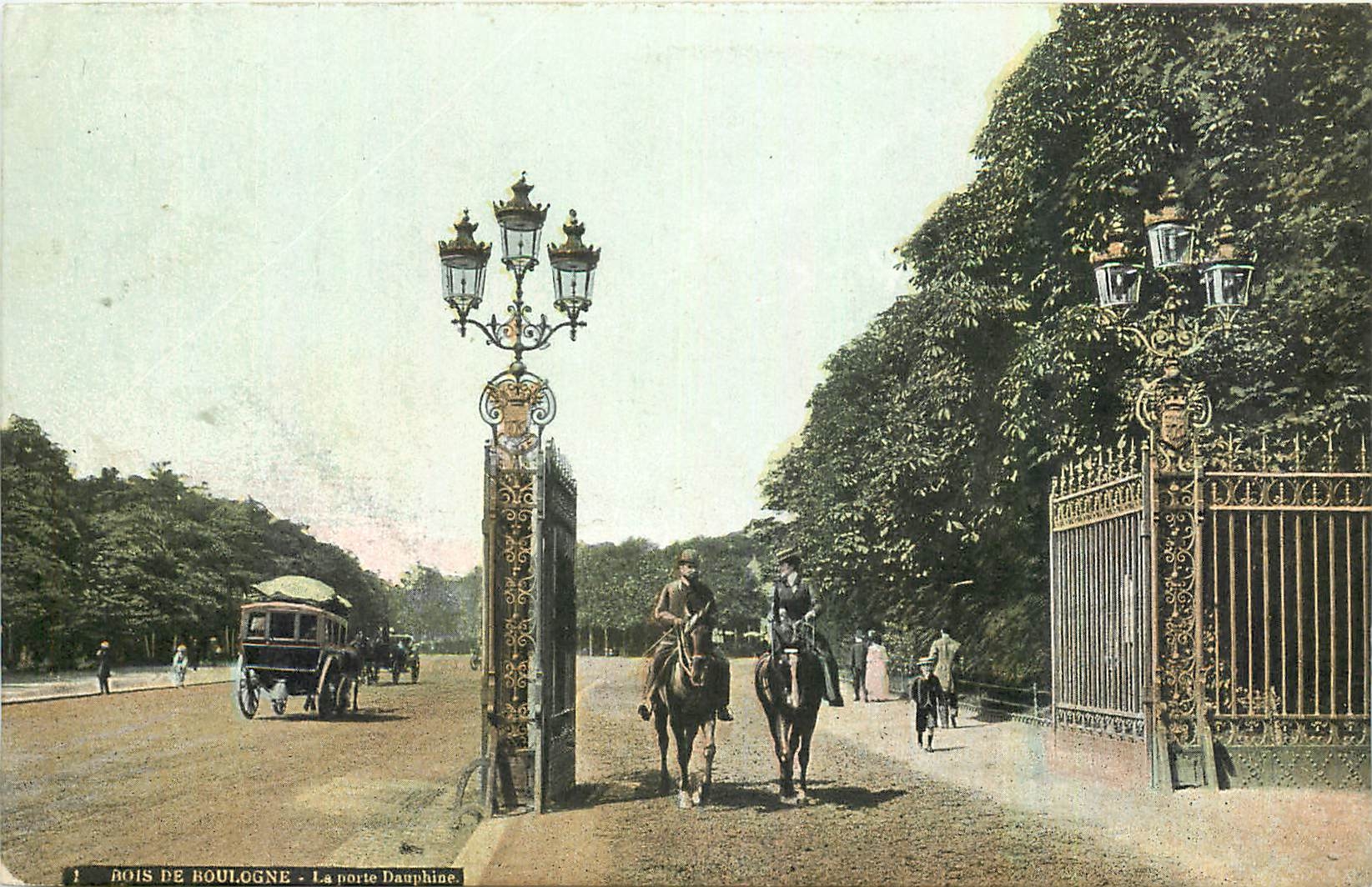 CPA Bois de Boulogne La porte Dauphine 