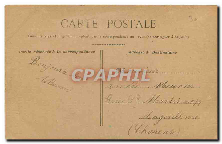 CPA Paris Le Trocadero  — Rückseite