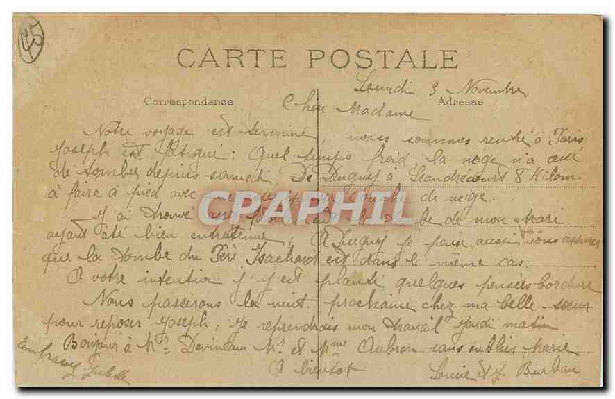 CPA Du Sacre Coeur de Montmartre de vous envoie Souvenir Cloche — Verso