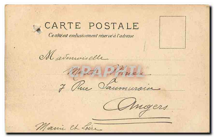 CPA Paris Hotel de Ville  — Rückseite