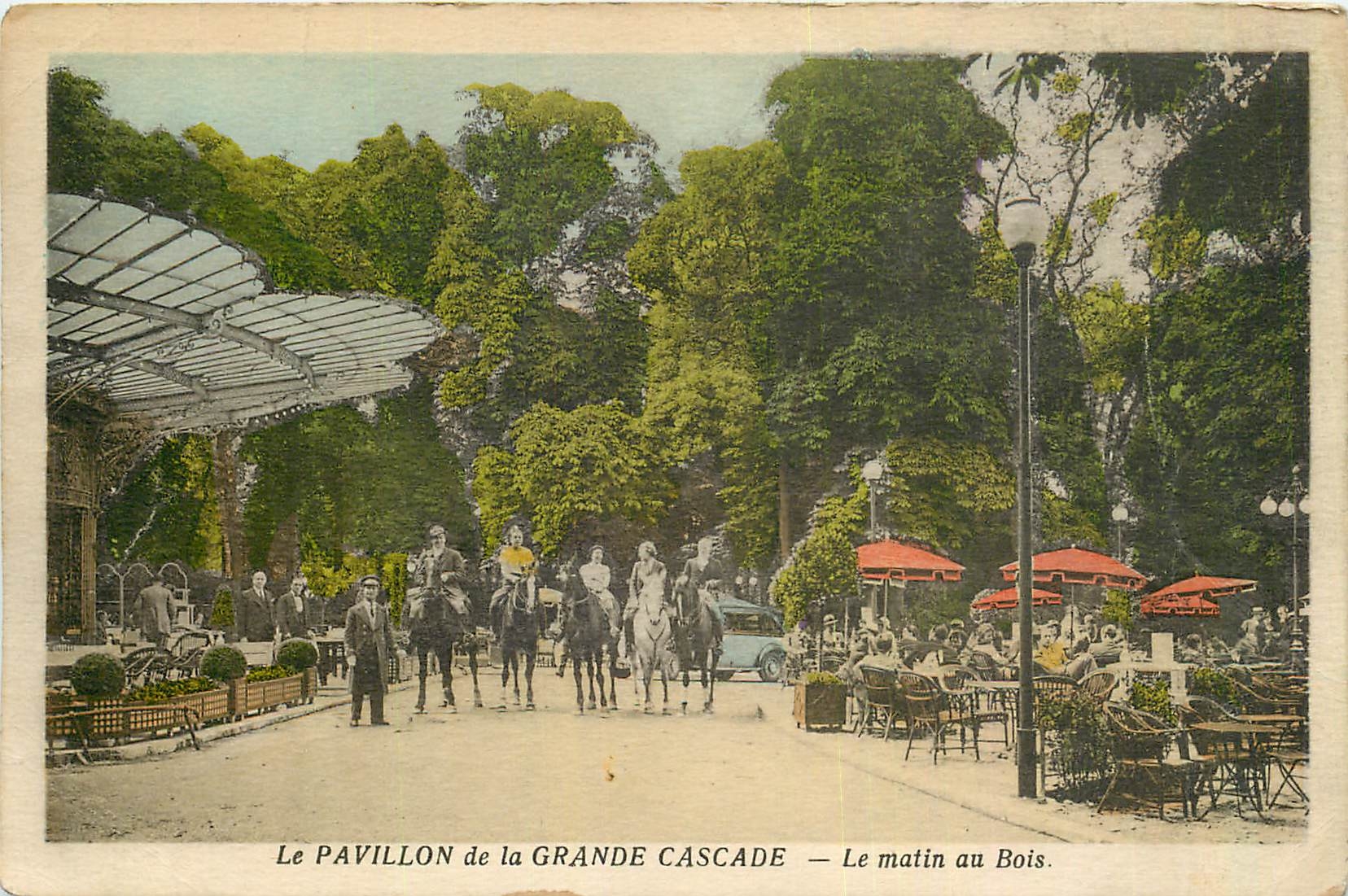CPA Le Pavillon de la Grande Cascade Le matin au Bois 
