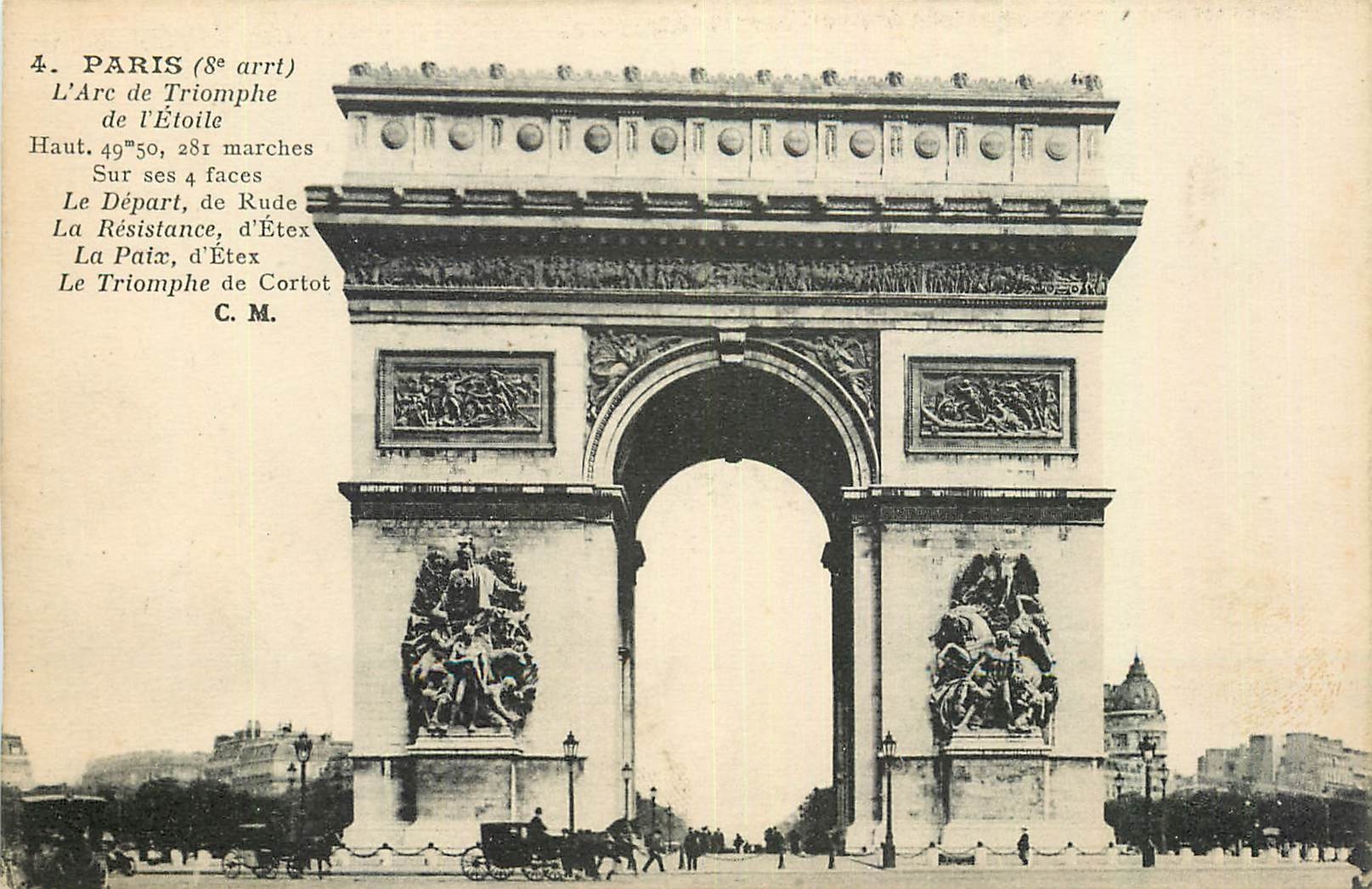 CPA Paris l'Arc de Triomphe de l'Etoile 