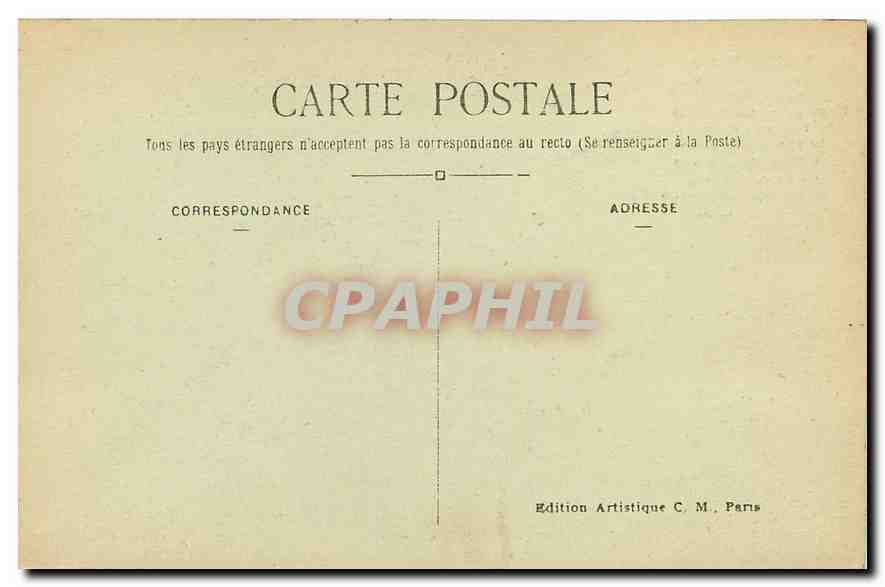 CPA Paris l'Arc de Triomphe de l'Etoile  — Rückseite
