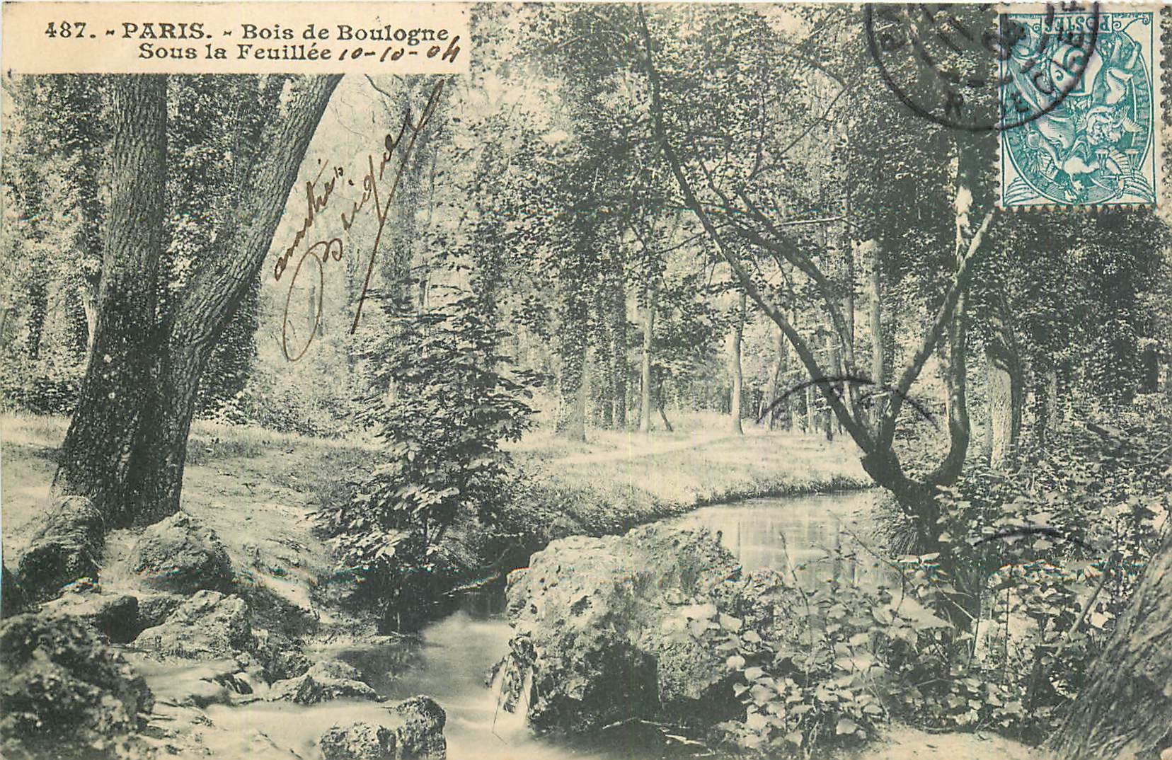 CPA Paris Bois de Boilogne Sous la Feuillee 
