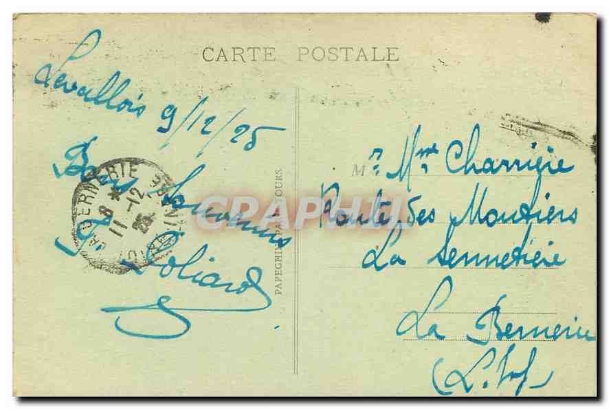 CPA Paris l'Arc de Triomphe et la Tombe du Soldat Inconnu  — Rückseite