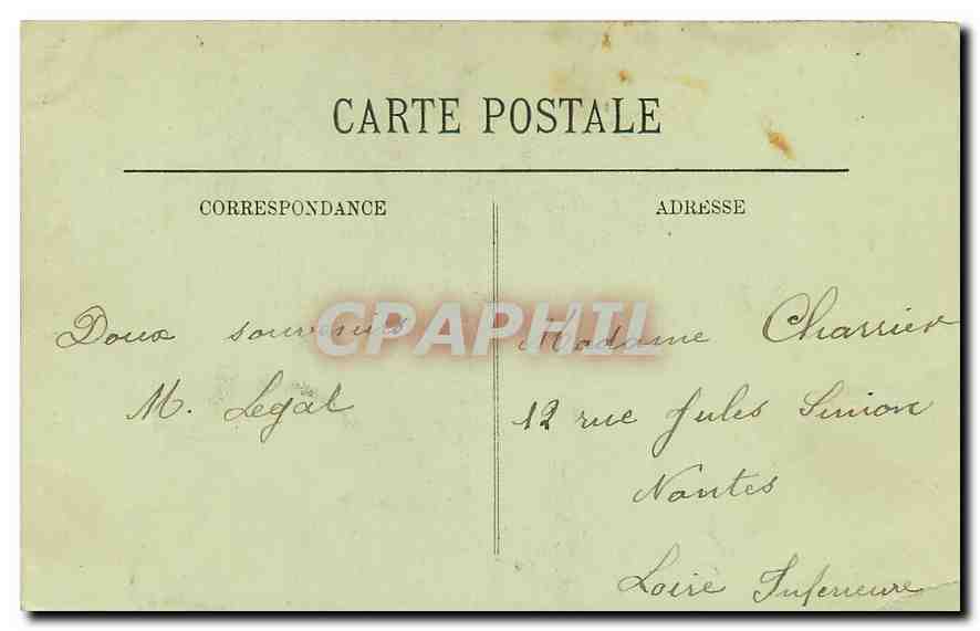CPA Paris l'Obelisque de Louqsor Place de la Concorde  — Rückseite