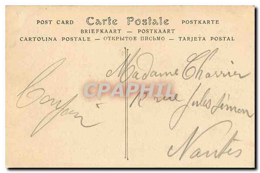 CPA Paris l'Eglise de la Trinite  — Verso
