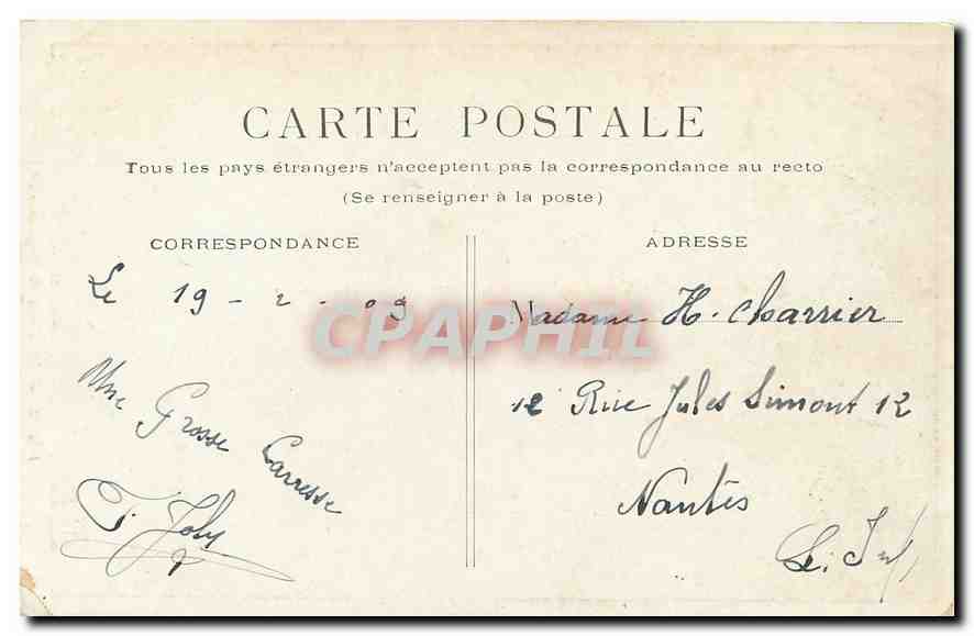 CPA Paris Tombeau de Napoleon I  — Rückseite