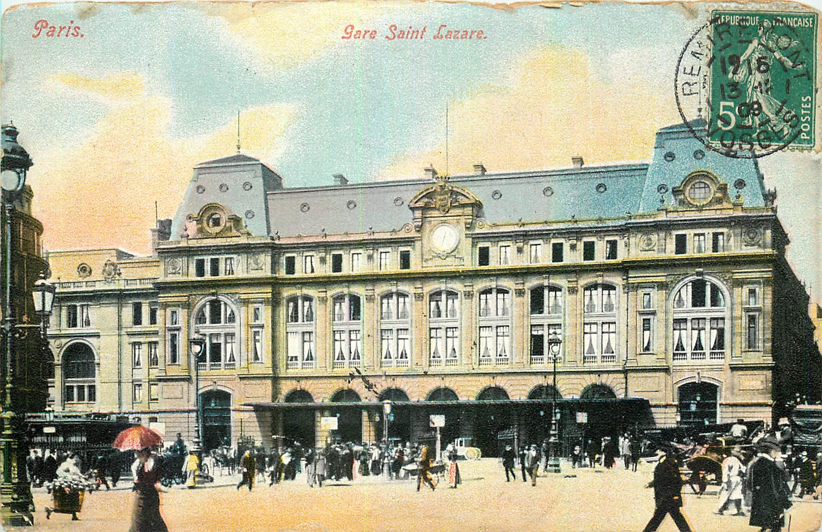 CPA Paris Gare Saint Lazare 