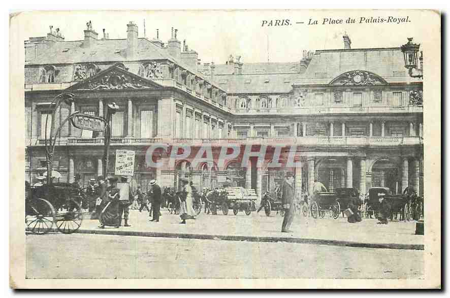 CPA Paris La Place du Palais Royal Metro