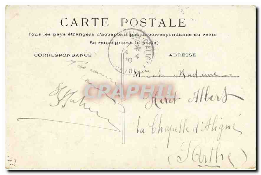 CPA Paris Le Grand Palais  — Verso