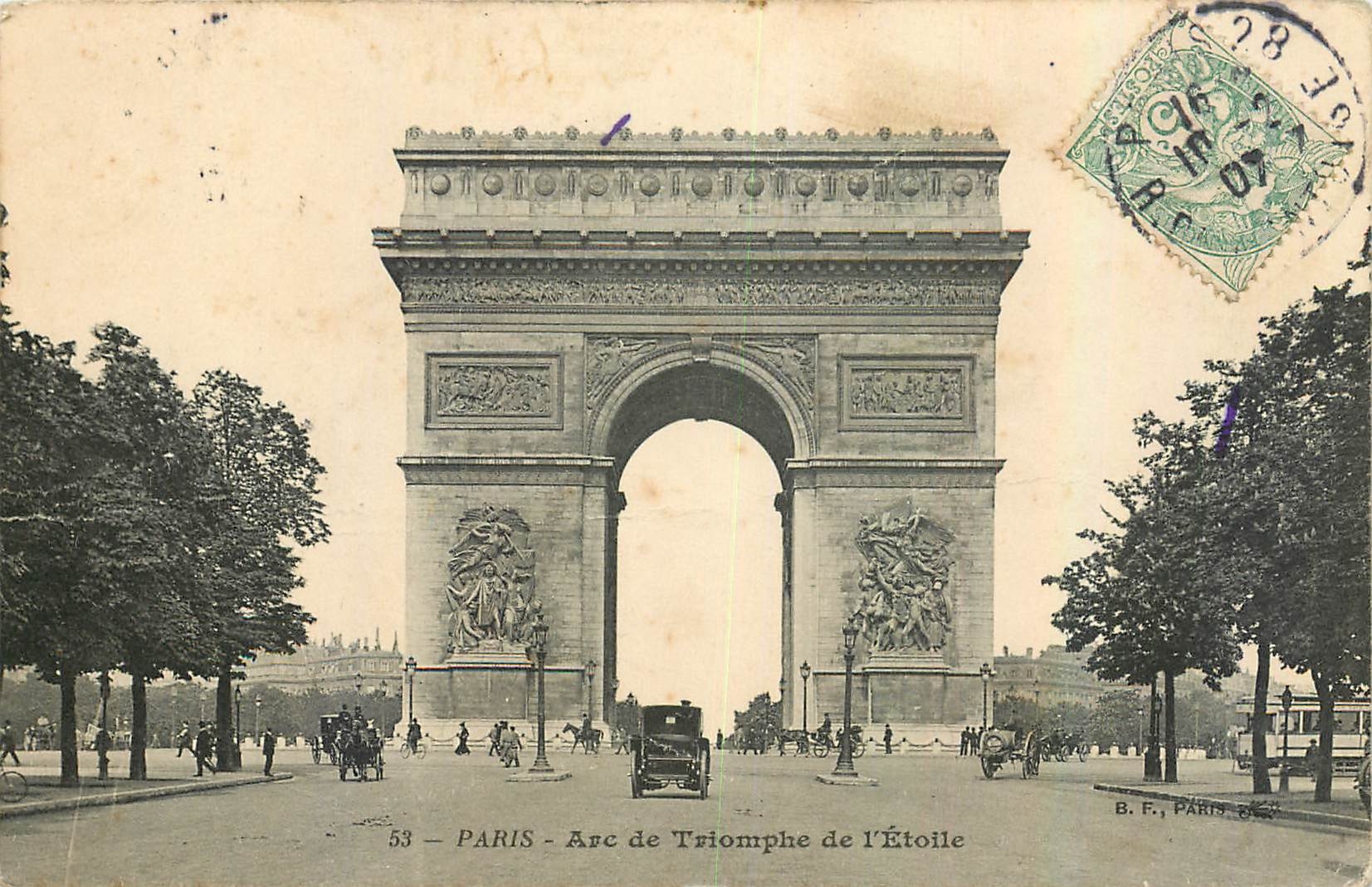 CPA Paris Arc de Triomphe de l'Etoile 