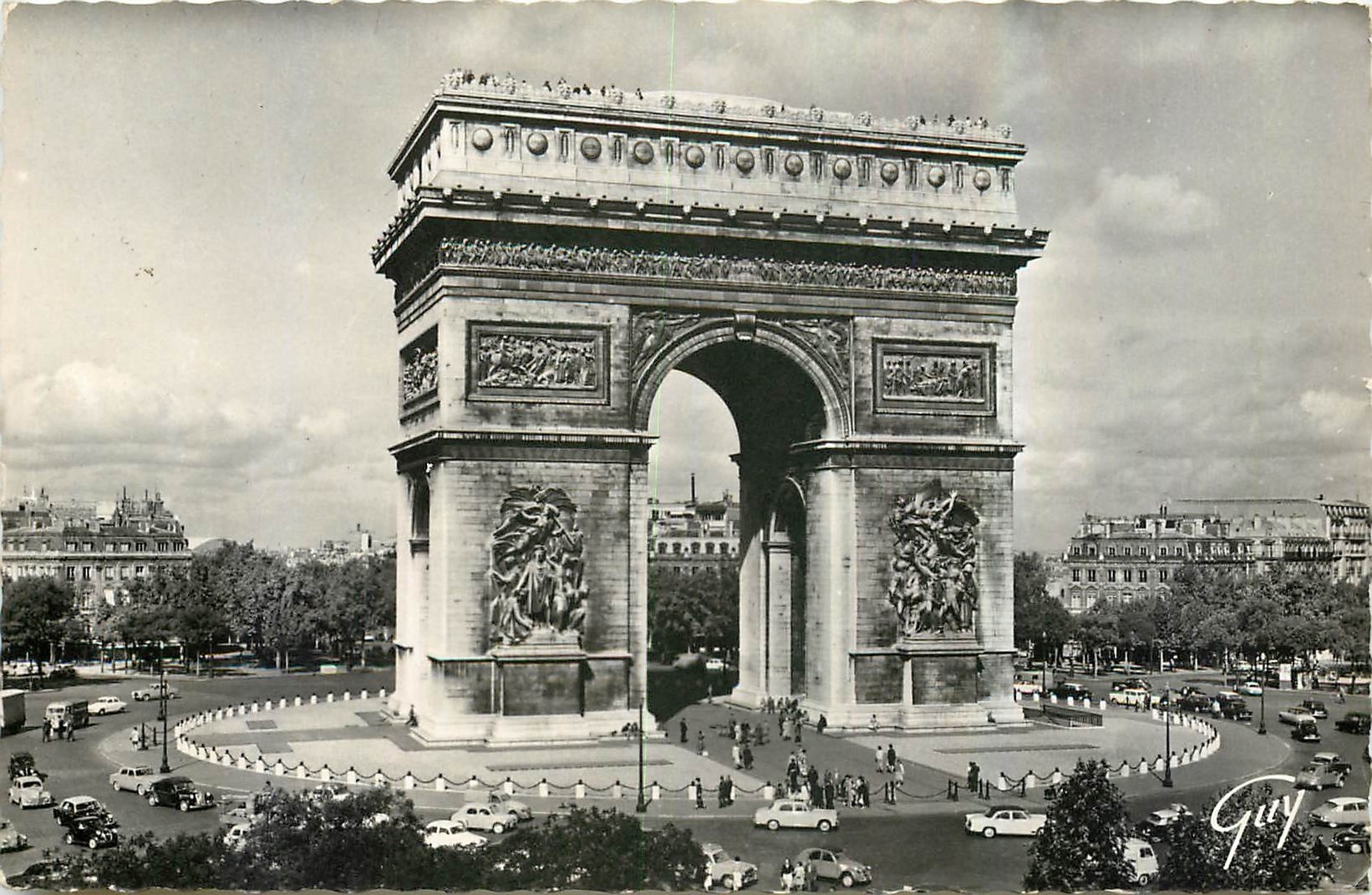 CPA Paris et ses Merveilles La place et l'arc de Triomphe de l'Etoile 