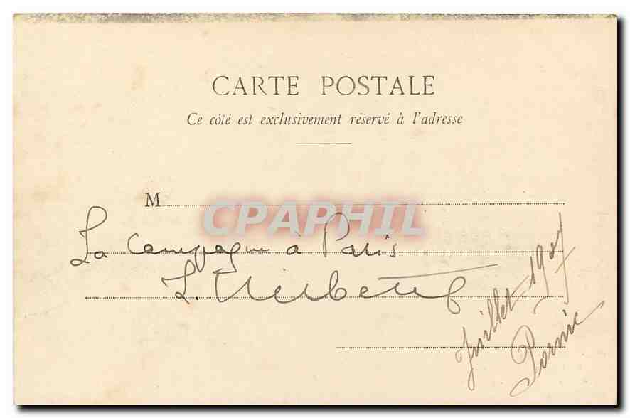 CPA Paris Bois de Boulogne Pont rustique sous bois au Pre Catelan  — Rückseite