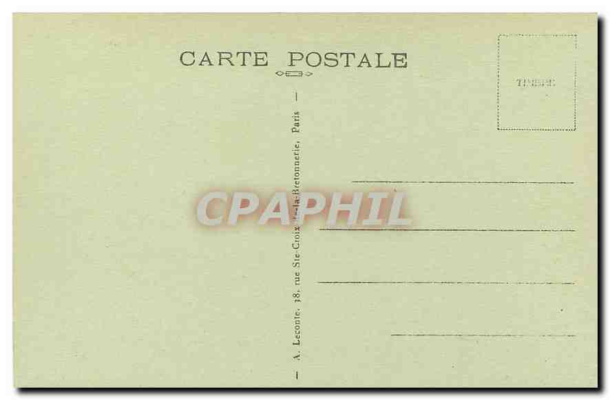 CPA Paris La Conciergerie  — Verso
