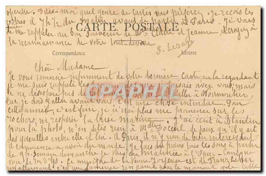 CPA Paris Notre Dame et le Parvis  — Verso