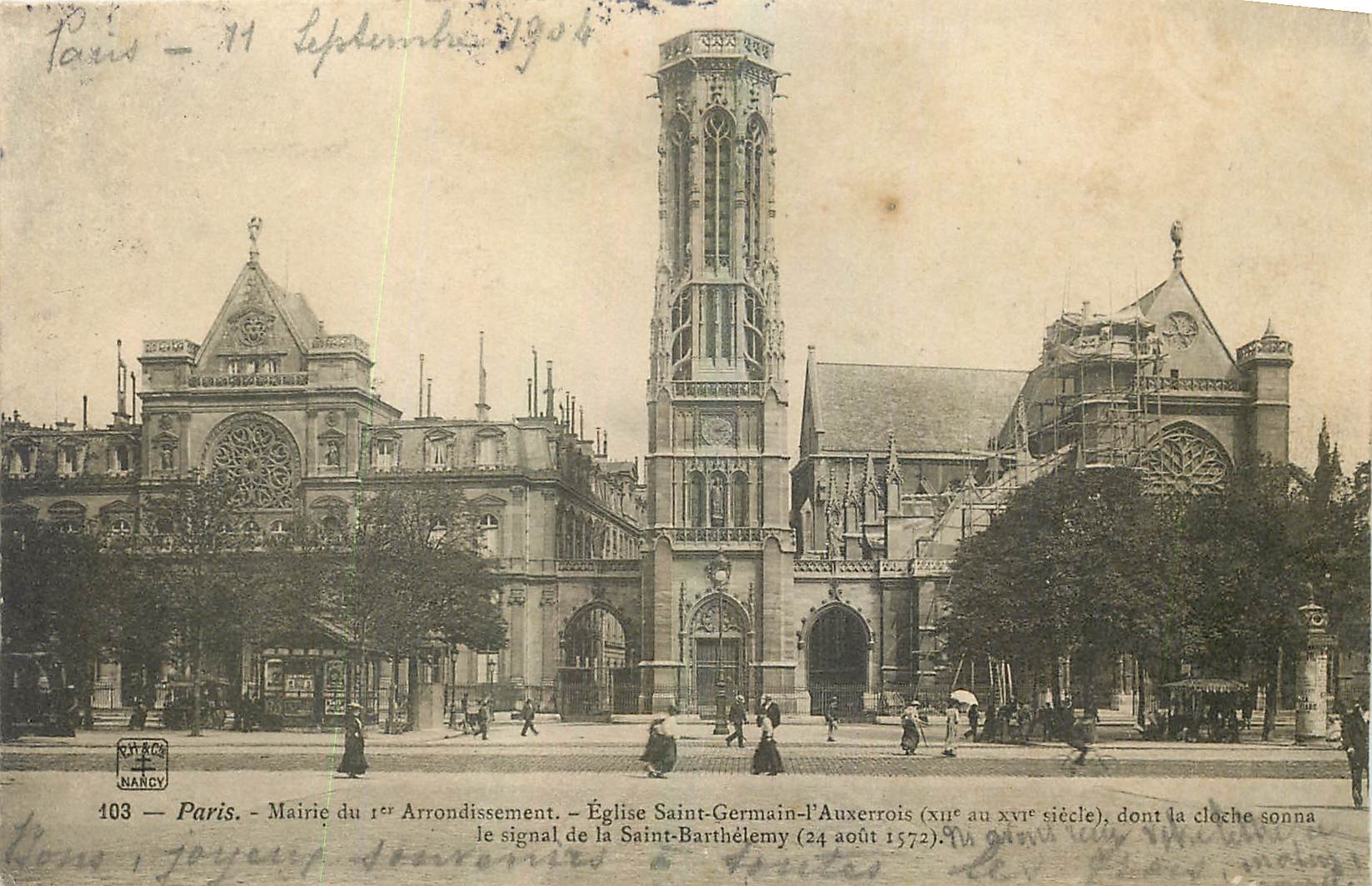 CPA Paris Mairie du Arrondissement Eglise Saint Germain 