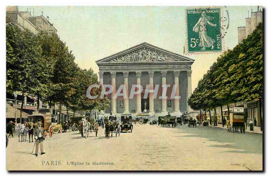 CPA Paris l'Eglise la Madeleine 