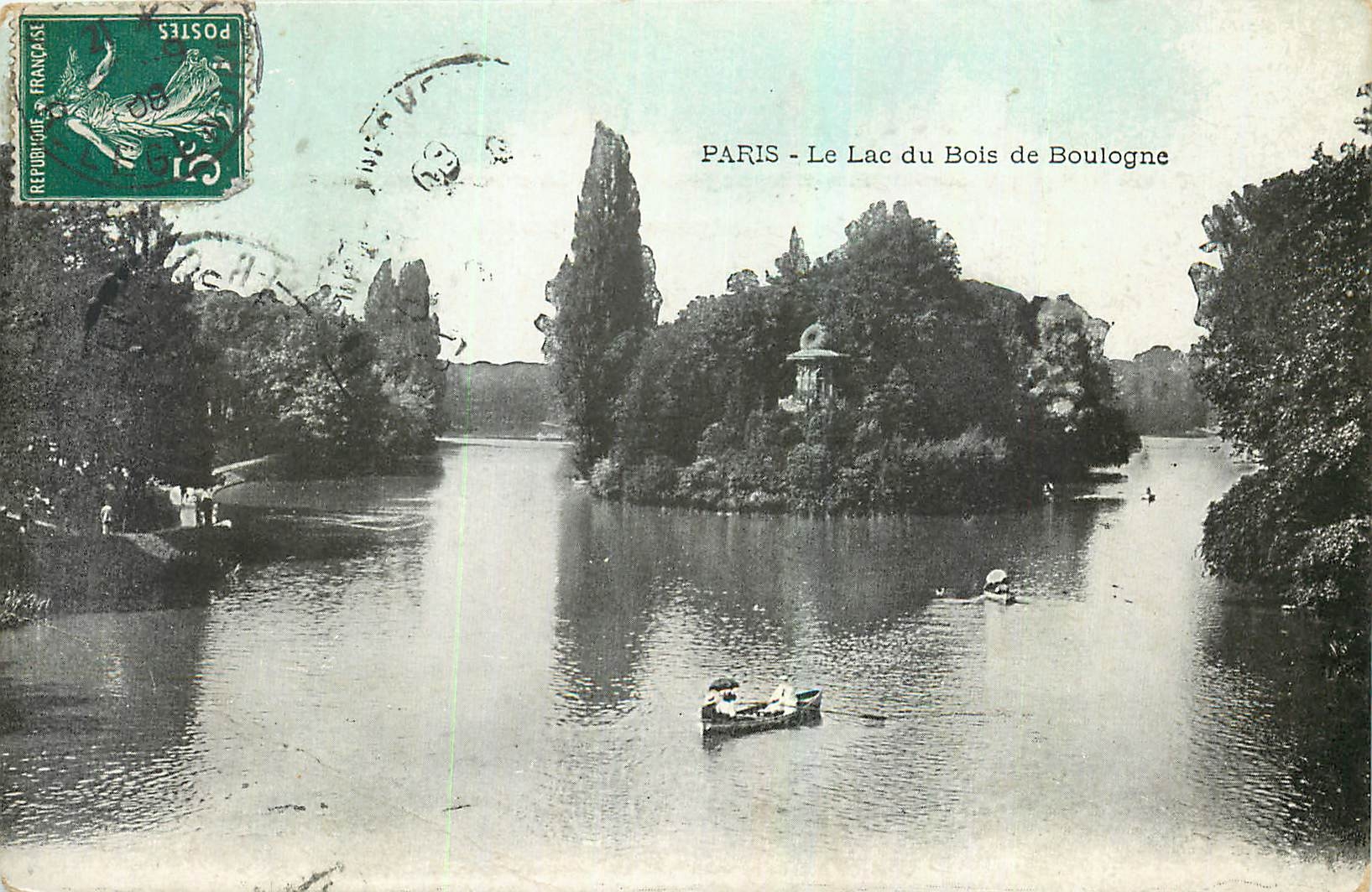 CPA Paris Le Lac du Bois de Boulogne 
