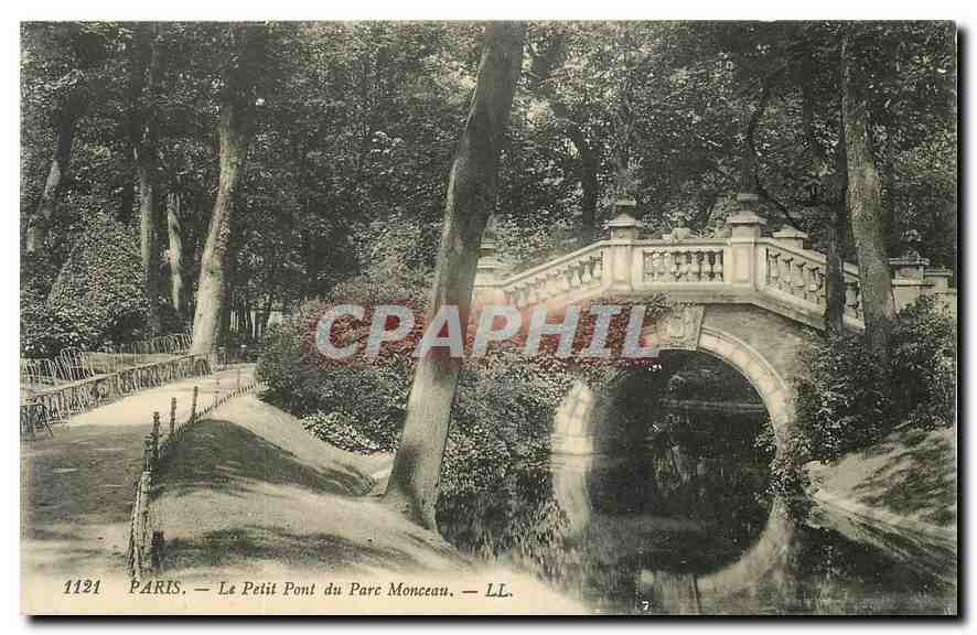 CPA Paris Le Petit Pont du Parc Monceau 