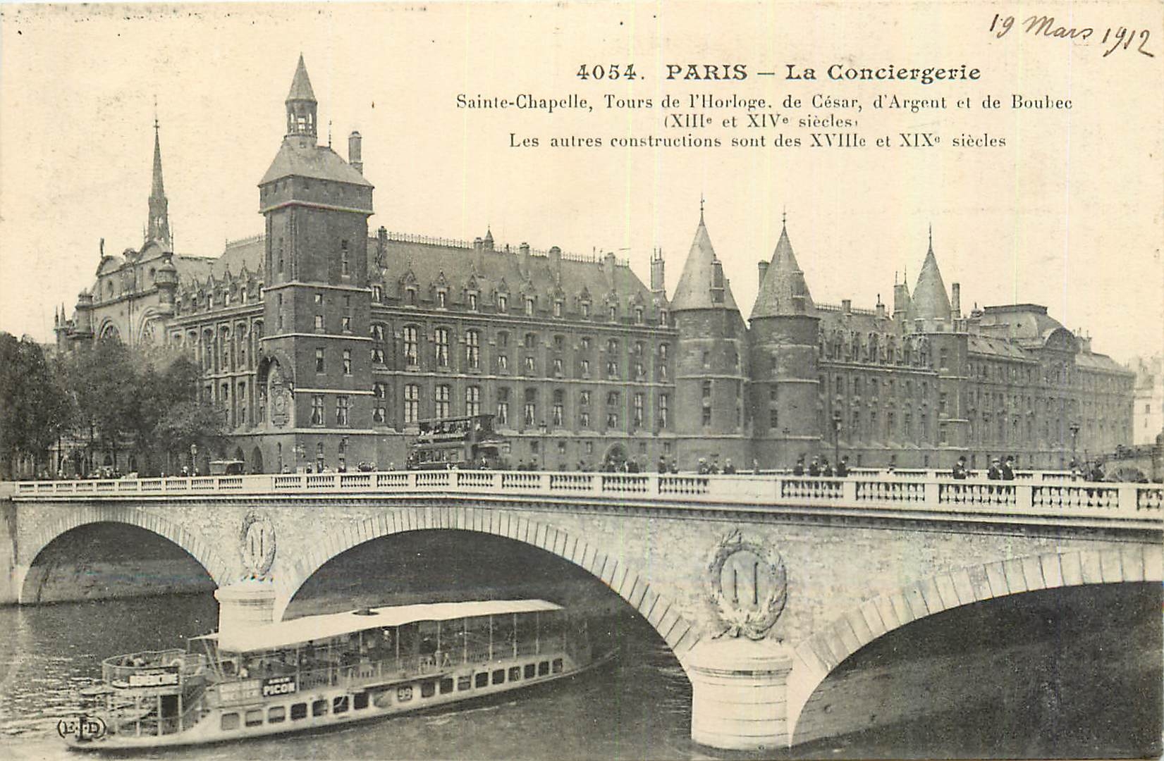 CPA Paris La Conciergerie Sainte Chapelle Tours de l'Horloge 