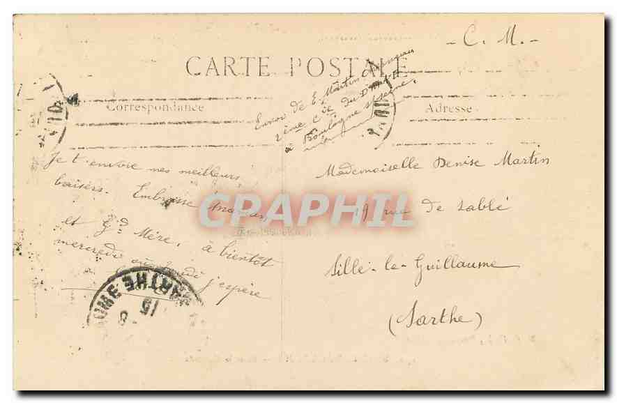 CPA Paris Bois de Boulogne  — Rückseite