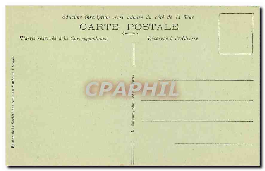 CPA Paris Hotel des Invalides Le Dome  — Rückseite