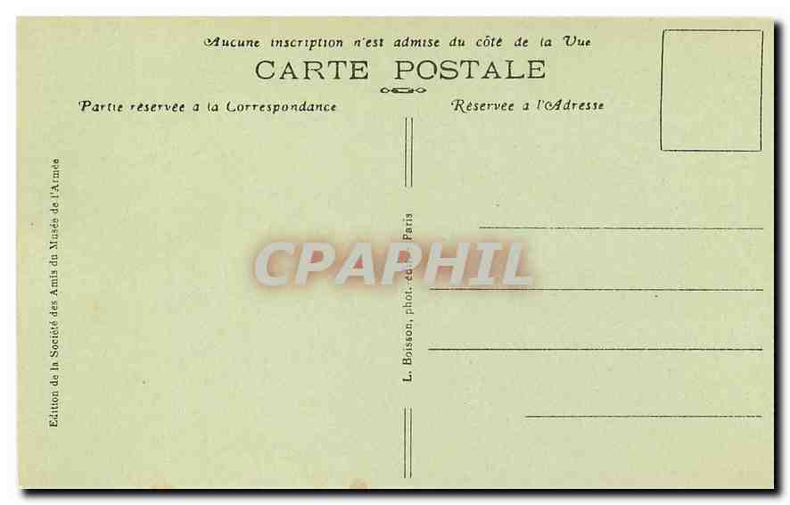 CPA Paris Hotel des Invalides  — Rückseite
