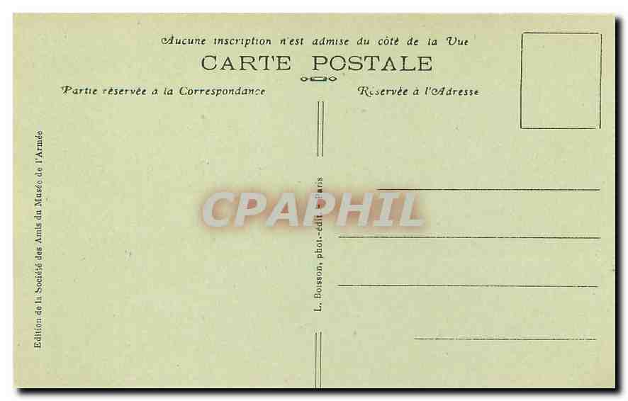CPA Paris Hotel des Invalides Le Dome Entree de la Crypte  — Rückseite