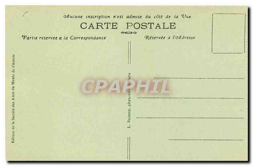 CPA Paris Hotel des Invalides Le Dome Vestibule de la Crypte  — Rückseite