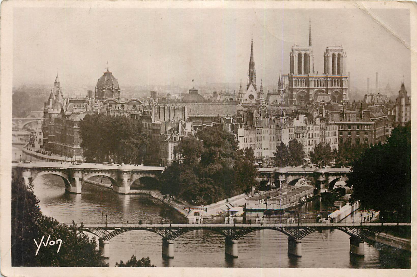 CPA Paris La Cite Notre Dame et les Ponts 