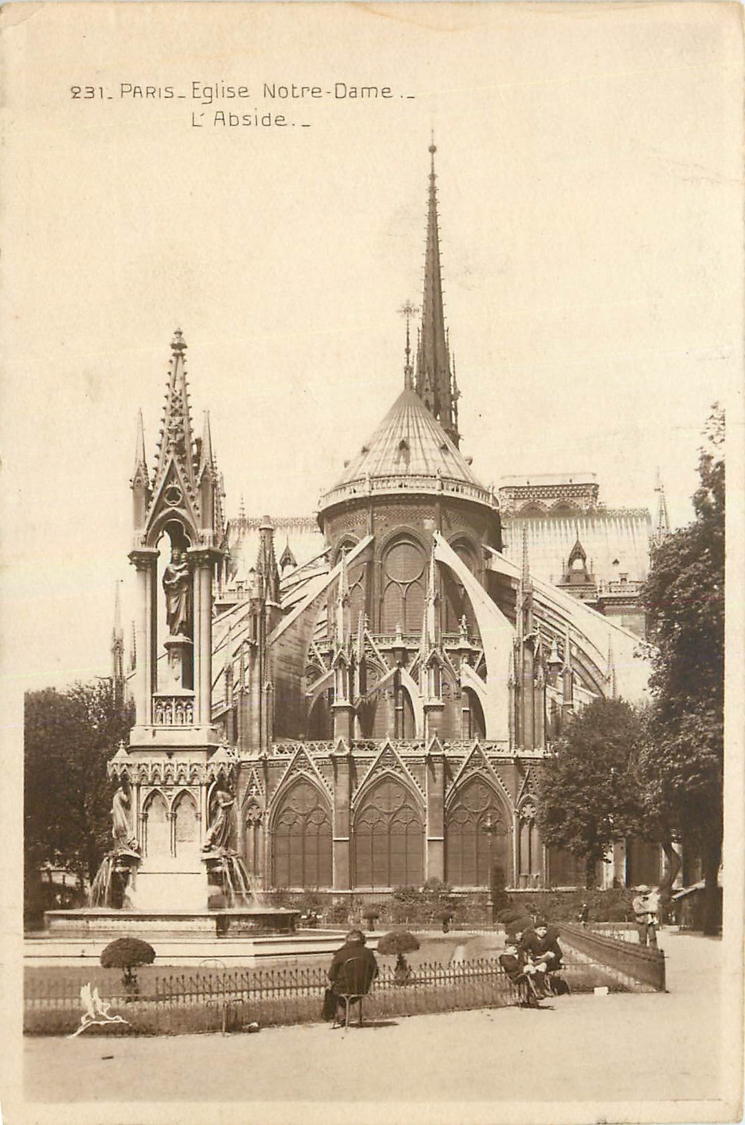 CPA Paris Eglise Notre Dame l'Abside 